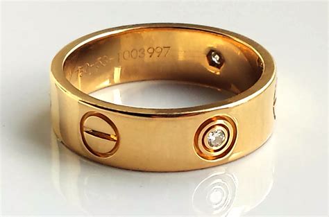 cartier love mens ring|pre owned cartier love ring.